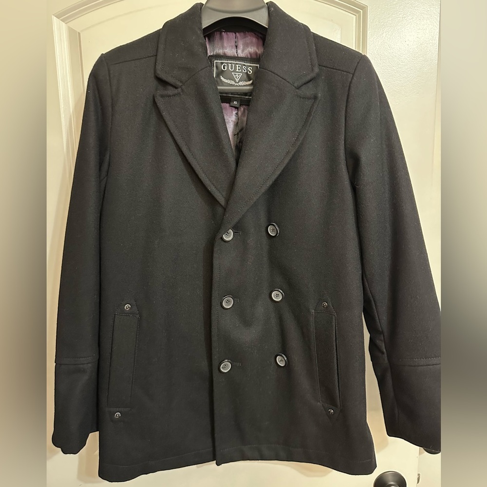 Men’s Double-Breasted Coat / Peacoat - Guess